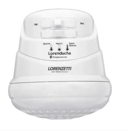 Ducha Elétrica Lorenzetti Lorenducha Branca 220V 6800W