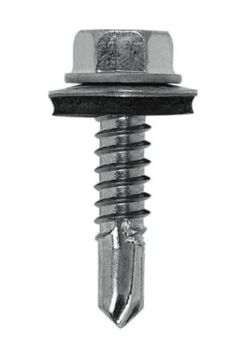 Parafuso Ponta Broca com Arruela de Borracha 5,5x3.1/2"
