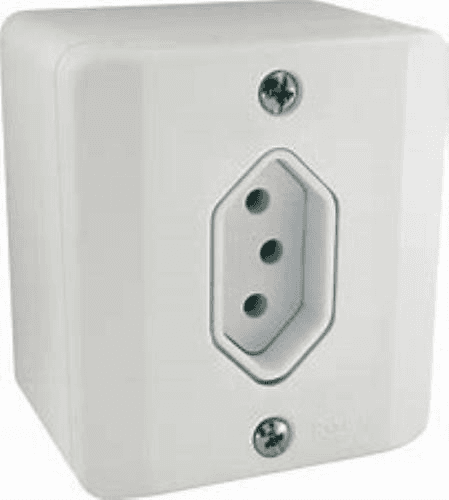 Sistema X Radial Tomada Simples 2P+T 10A Branco 1902.113