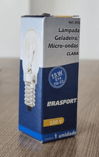 Lâmpada Tubular 15W E14 220V para Eletrodomésticos