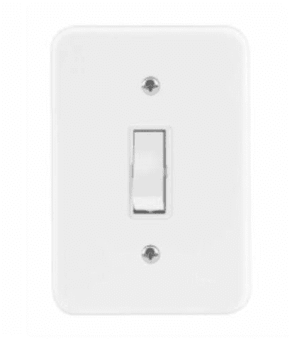 Interruptor de Embutir Simples 1 Tecla Radial Branco