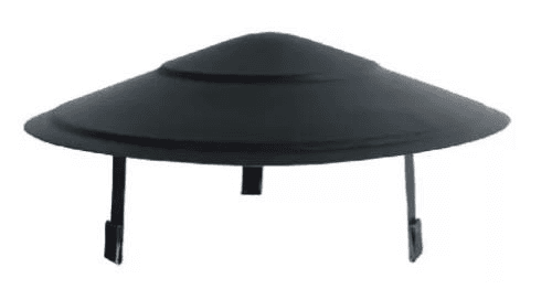 Chapéu Fixo para Lareira Galvanizado
