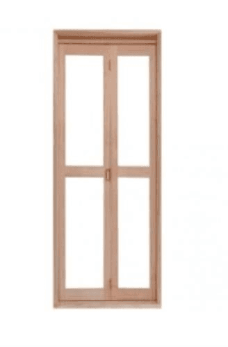 Porta-Janela EWK 480 Eucalipto 1,40x2,13m sem Veneziana
