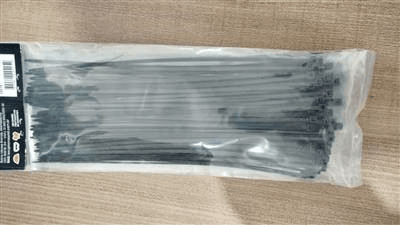 Abraçadeira de Nylon Preta 200x2,5mm