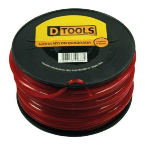 Fio de Nylon Quadrado 3,0mm x 147m Dtools
