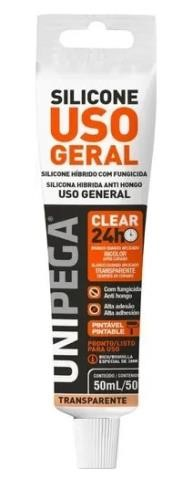 Adesivo Selante de Silicone Incolor 50g Unipega