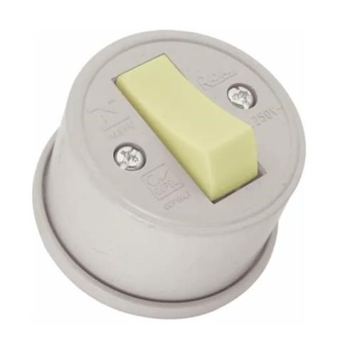Interruptor de Embutir 1 Tecla Simples com Placa 4x2