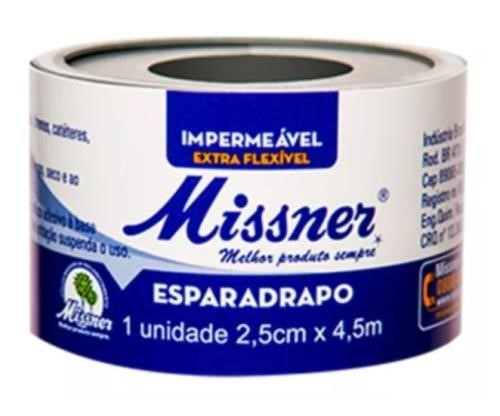 Esparadrapo Impermeável Missner 2,5cm x 4,5m