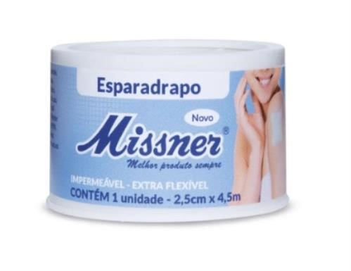 Esparadrapo Impermeável Missner 2,5cm x 4,5m