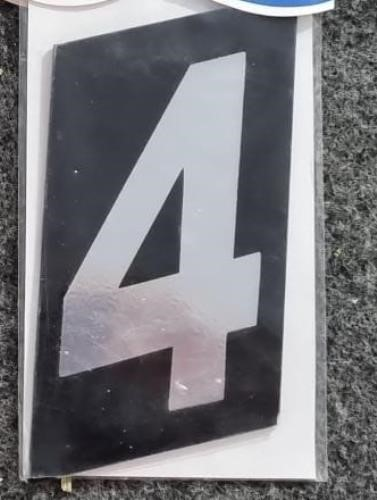 Número para Casa em ACM Preto 125 mm