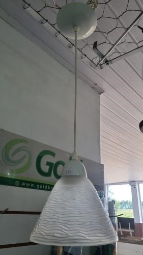Pendente Madelustre Bárbara 1 Lâmpada Vidro Fosco