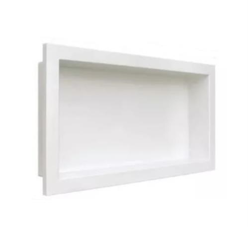 Nicho de Banheiro de Embutir Branco Fiberblu