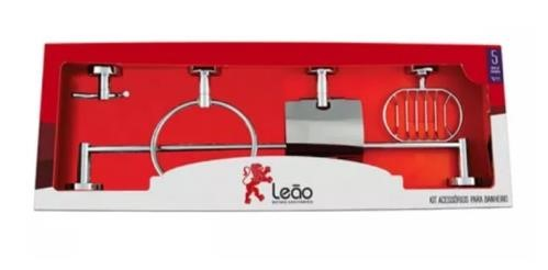 Kit de Acessórios 5 Peças Stader Aço 430 Leão - Ref. 2419