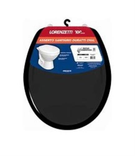 Assento Sanitário PP Lorenone Preto Lorenzetti - 7150109