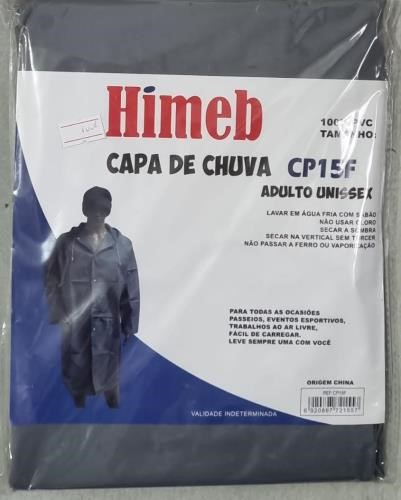 Capa de Chuva Adulto em PVC