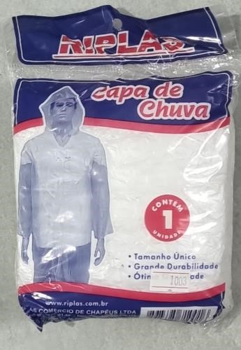 Capa de Chuva Plástica Comum Transparente