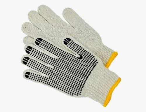 Luva de Tricot Branca Pigmentada
