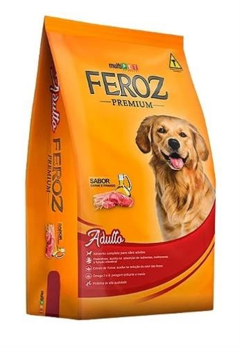 Ração Feroz Adulto 20kg Premium Vermelho