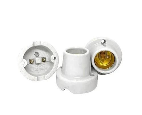 Soquete para Lâmpada Fixo em Porcelana E27