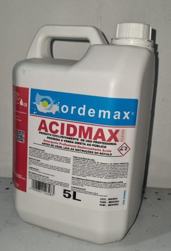 Acidmax Clean 5 Litros - Detergente Desincrustante Ácido LCB