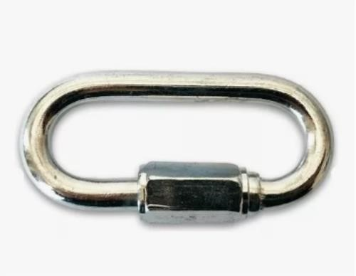 Mosquetão Oval com Rosca 6x60mm - 400kg