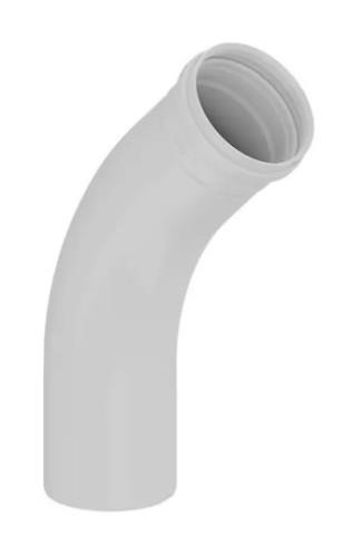Curva Longa de Esgoto 40mm x 45°