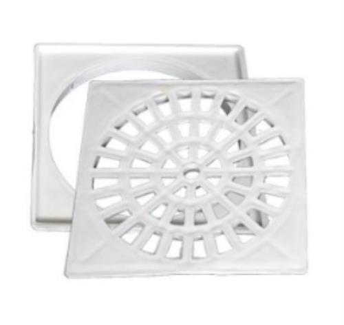 Grelha Quadrada para Caixa Sifonada 150mm com Suporte