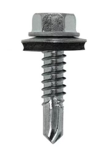 Parafuso Ponta Broca com Arruela de Borracha 5,5x3.1/2"
