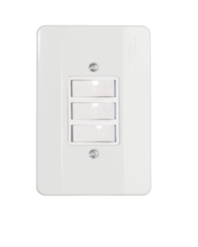 Linha Millenium Interruptor 3 Teclas Simples 21006