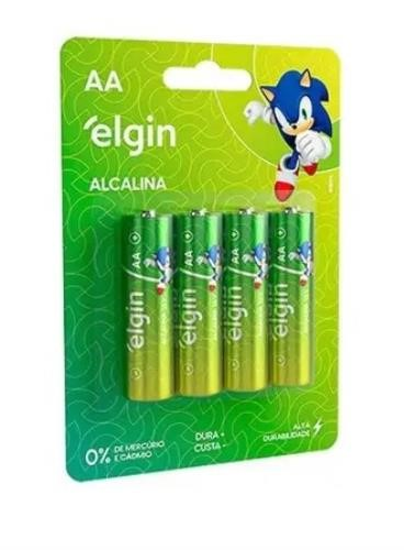 Pilha Alcalina AAA Palito (4un) Elgin