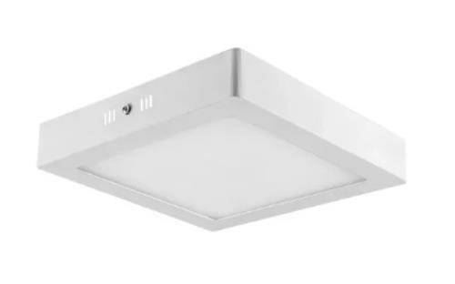 Painel LED de Sobrepor Quadrado 18W 6400K Luz Branca Bivolt