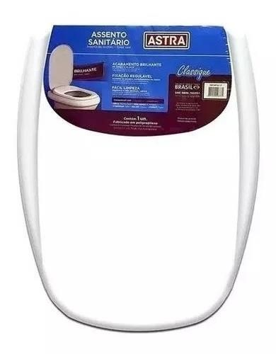 Assento Sanitário Astra Monte Carlo Branco Almofadado