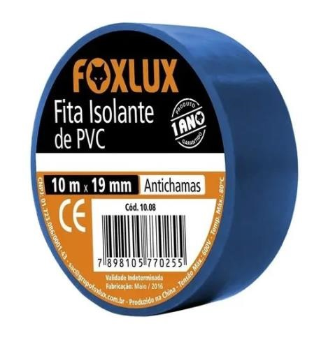 Fita Isolante Azul 10m Foxlux