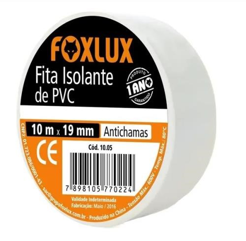 Fita Isolante Branca 10m Foxlux