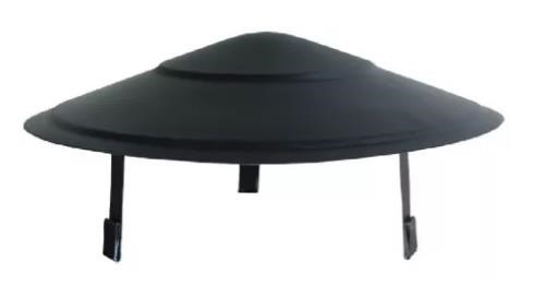 Chapéu Fixo para Lareira Galvanizado
