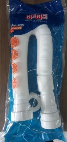 Sifão Universal Branco com Anel PVC 1,5m