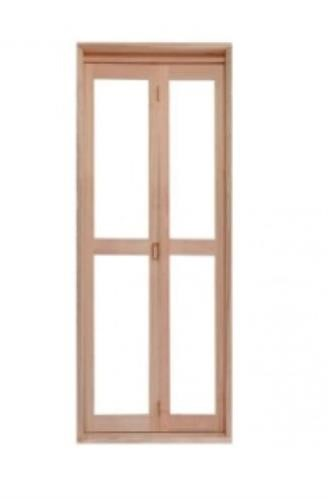 Porta-Janela EWK 480 Eucalipto 1,40x2,13m sem Veneziana