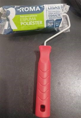 Rolo de Espuma 9cm com Cabo Cinza Dtools