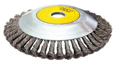 Escova Rotativa de Aço para Roçadeira 1" (25.4mm) x 200mm